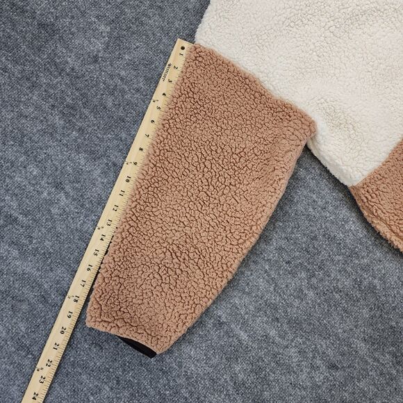 Lou Grey Jacket Womens Large Colorblock Cozy Up 1/4 Zip Sherpa Fleece Pullover - Picture 7 of 16